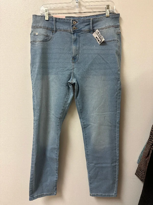 Fashionable And Fashionable Jeans Skinny By Curve Appeal In Blue Denim, Size: 14