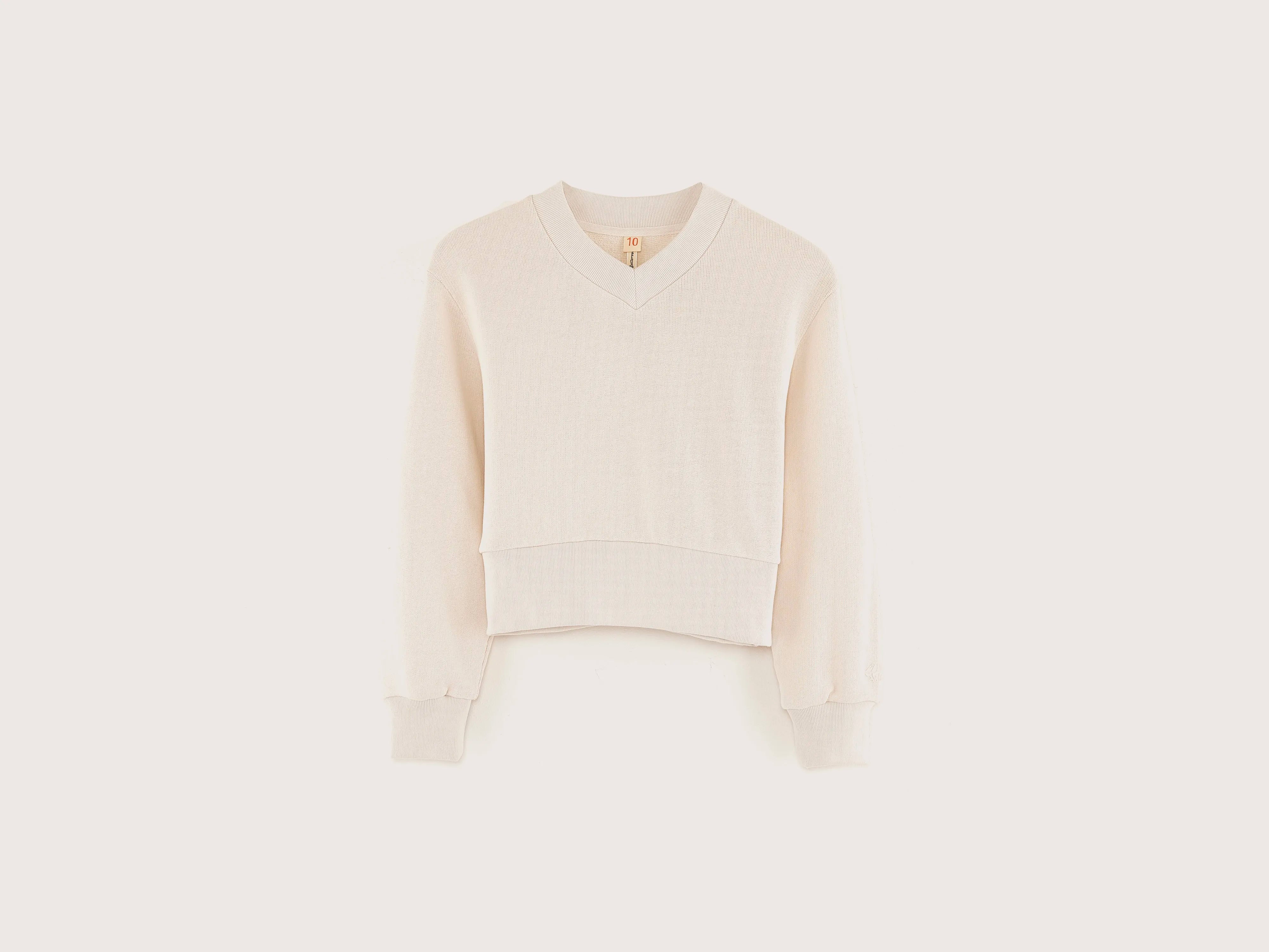 Classic Comfort Feba v-neck sweatshirt (251 / G / WHISPER)