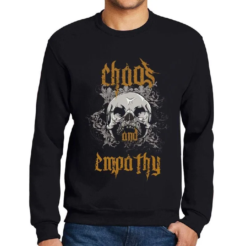 Energy Plan Ultrabasic - Homme Imprimé Graphique Sweat-Shirt Chaos and Empathy Noir Profond Energy Plan Ultrabasic - Homme Imprimé Graphique Sweat-Shirt Chaos and Empathy Noir Profond
