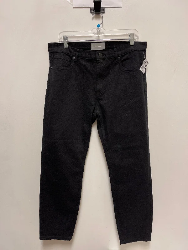 Luxury Fashion Jeans Straight By Everlane In Black Denim, Size: 14