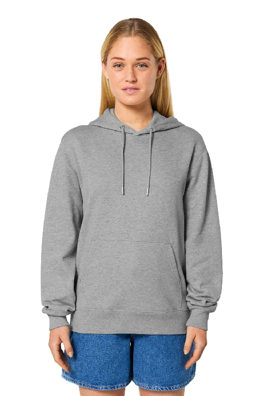 End Of The Year Stanley/Stella Mens Cruiser 2.0 Hooded Sweatshirt Hoodie w/ Pouch Pocket - Heather Grey - NEW