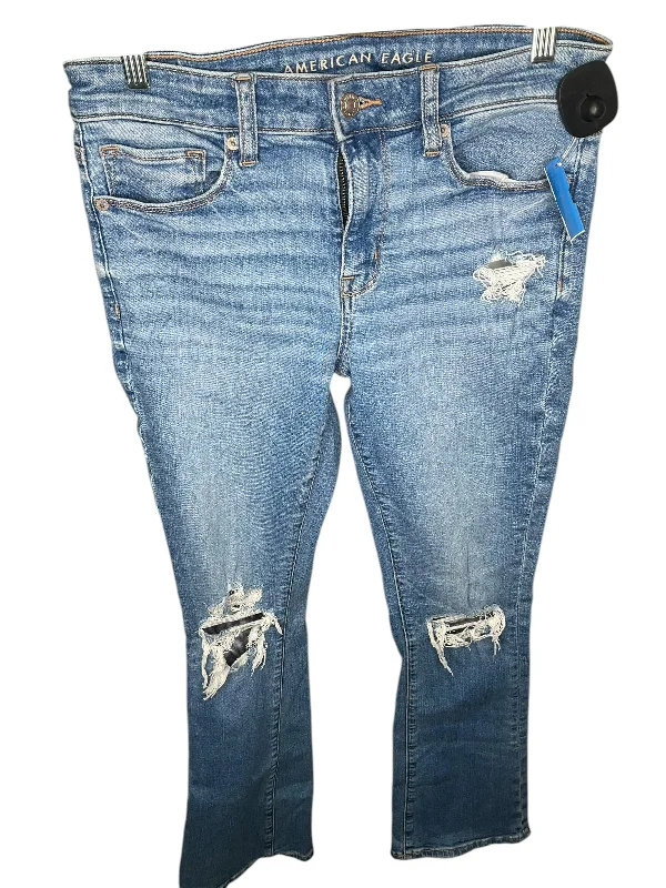 Cozy Chic Trends Jeans Boyfriend By American Eagle In Blue, Size: 8