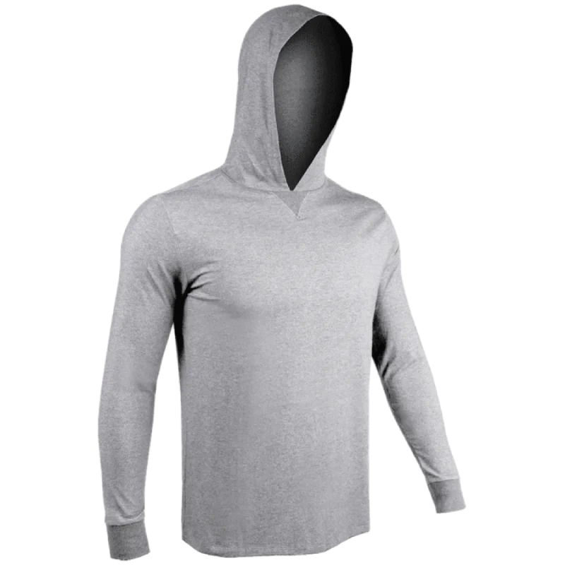 Fashion Wear 2UNDR Luxury LS Hooded Tee - GREY