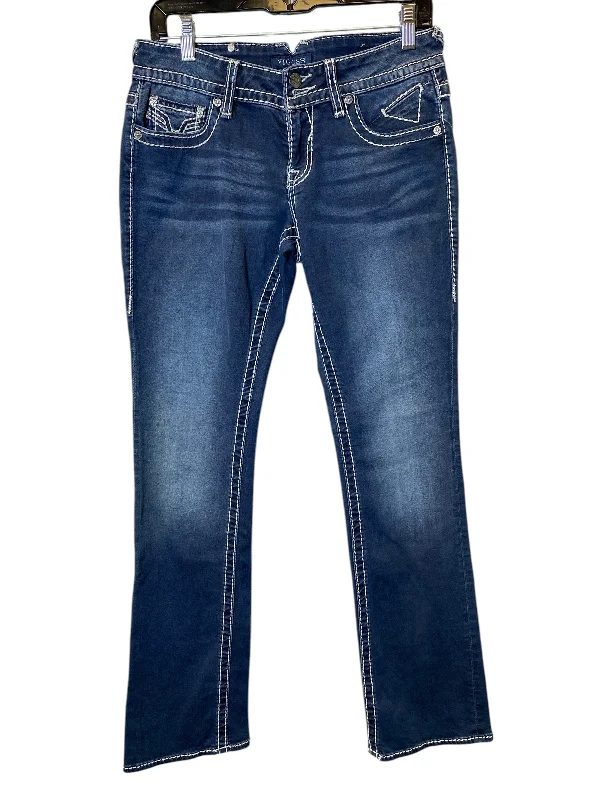 Relaxed Weekend Wear Jeans Boot Cut By Vigoss In Blue, Size: 8