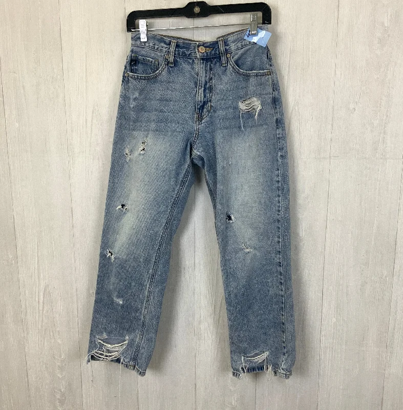 Short Design Jeans Boyfriend By Kancan In Blue Denim, Size: 4