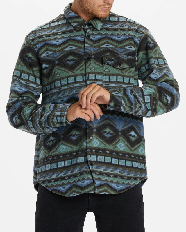 Fashion Design A/Div Furnace Long Sleeve Flannel Shirt - Raven