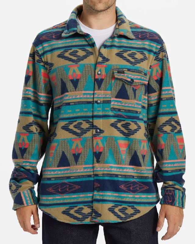 Luxury Style A/Div Furnace Long Sleeve Flannel Shirt - Pacific