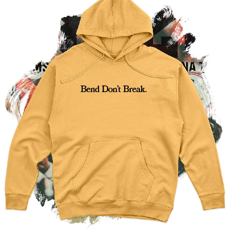 Casual Chic Outfits Bend Don't Break Black Football Midweight Hoodie