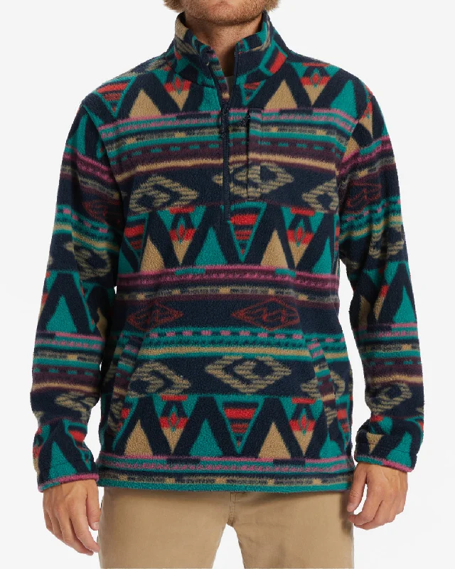 Autumn Selection Boundary Half-Zip Mock Neck Fleece - Navy