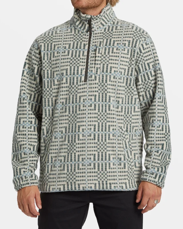 Thin Design Boundary Polar Fleece Half Zip Pullover - Chino