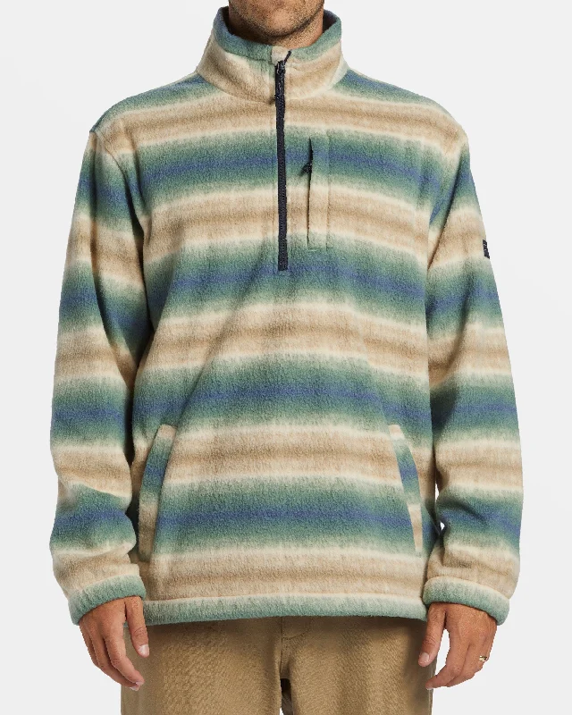 Youthful Boundary Polar Fleece Half Zip Pullover - Dune
