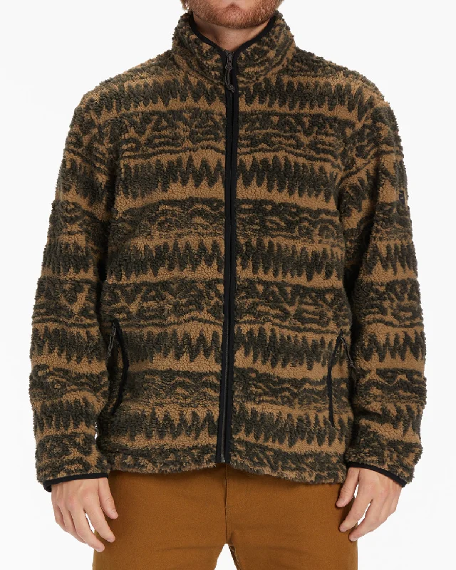 Girl Style Boundary Switchback Zip-Up Sherpa Fleece - Gravel