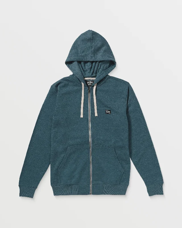 Elegant Design Classic Zip Hoodie - Dark Royal