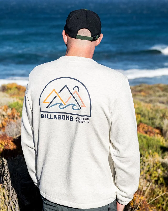 Innovative Design Compass Crewneck Sweatshirt - Oatmeal Heather