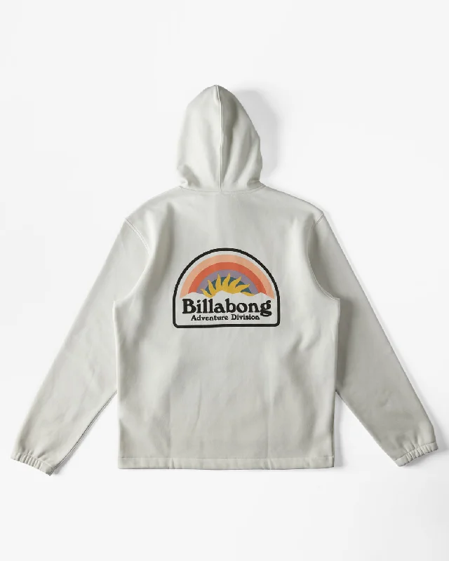 Noble And Elegant Compass Pullover Sweatshirt - Fog
