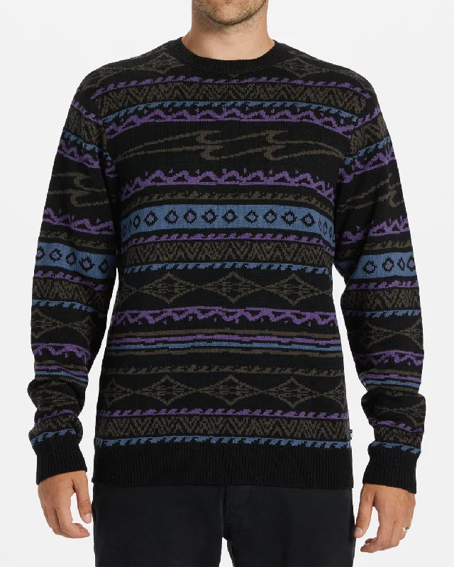 Eye-catching Personality Dbah Sweater - Black