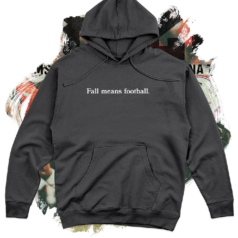 Relaxed Looks Football School White Football Midweight Hoodie