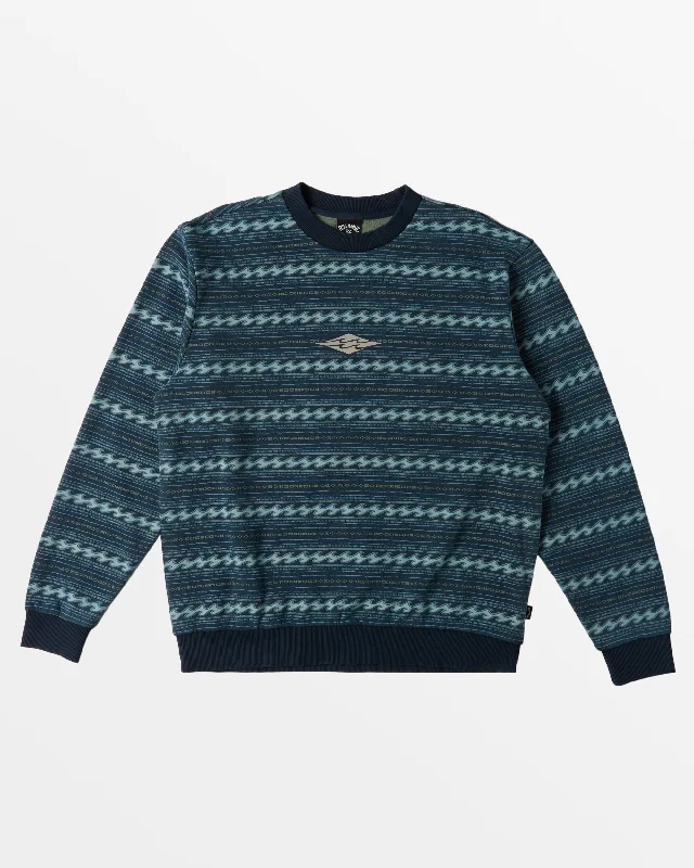 Versatile Items Halfrack Crew Neck Sweatshirt - Navy