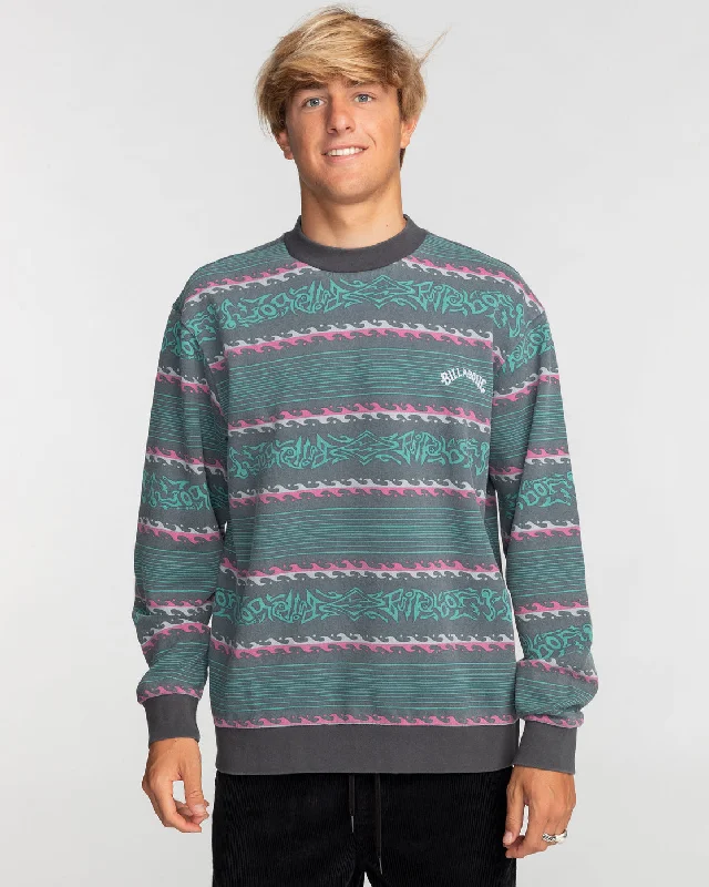 Street Charm Halfrack Sweatshirt - Black