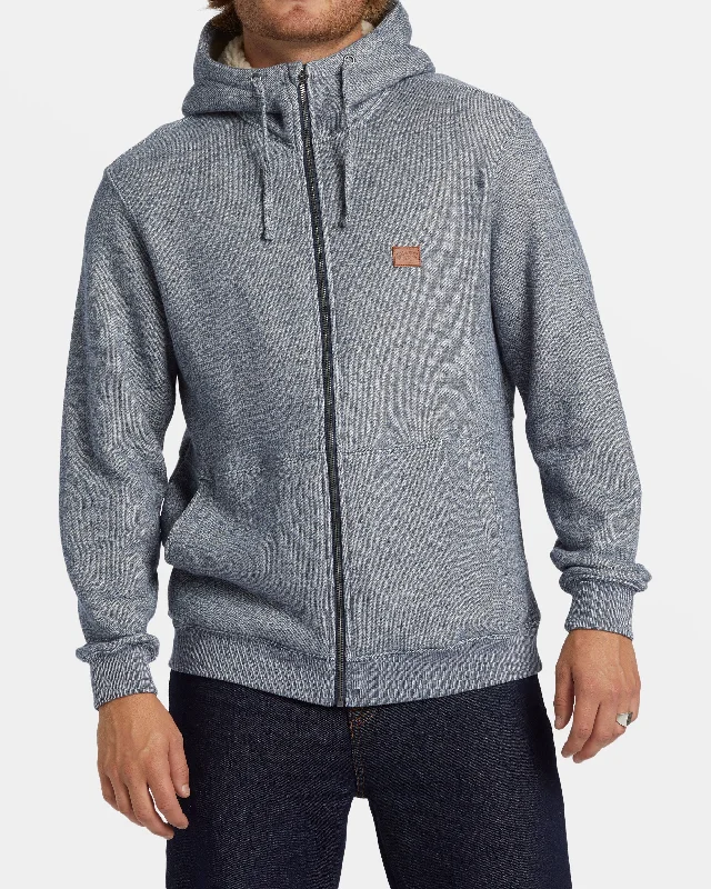 Trendy Items Hudson Zip Hoodie - Dusty Navy Heather