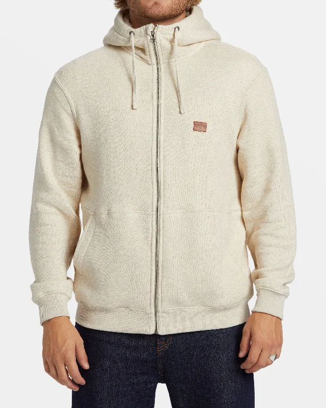 Fashionable And Versatile Hudson Zip Hoodie - Oatmeal Heather