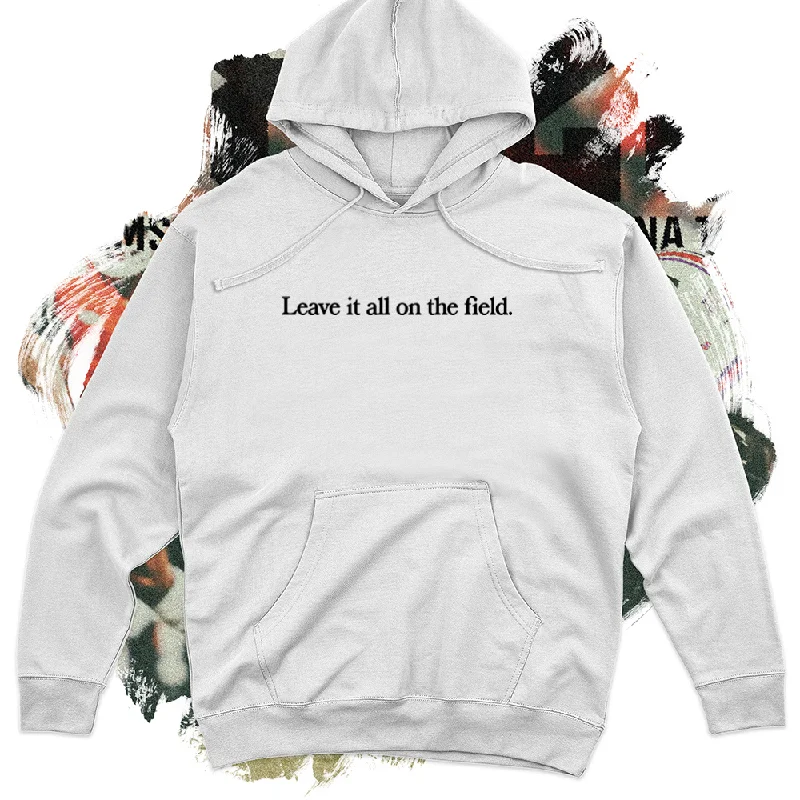 Relaxed Jackets Leave It All on the Field Black Football Midweight Hoodie