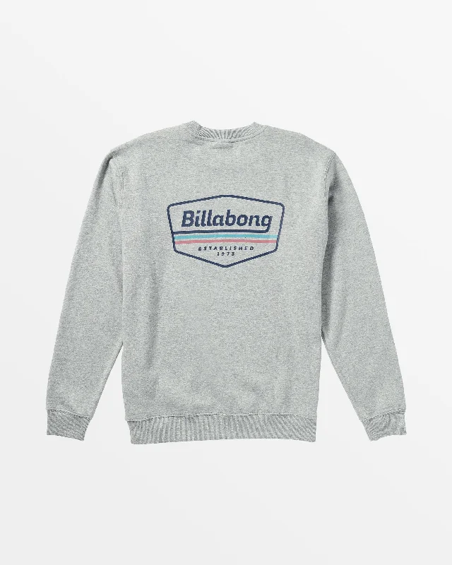 Exquisite Fabrics Shorebird Crew Sweatshirt - Grey Heather