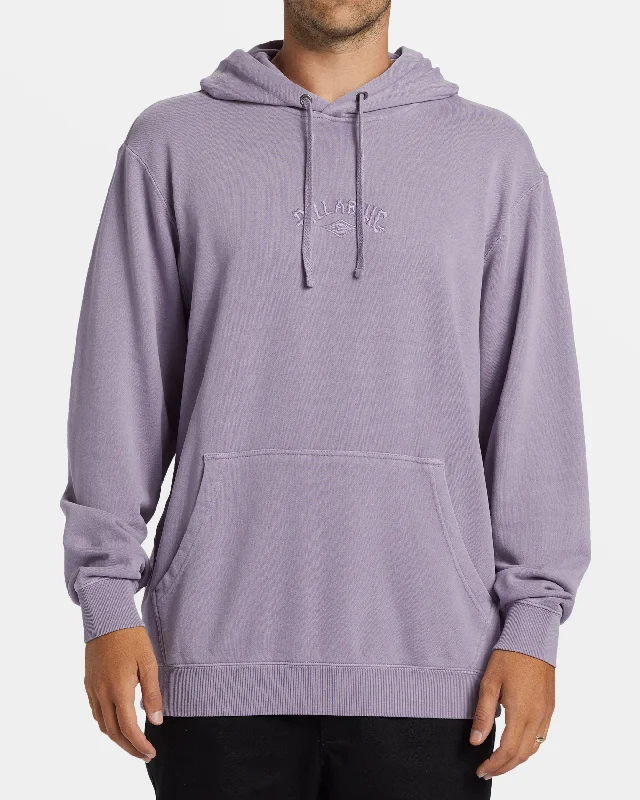 High-end Fabrics Wave Washed Hoodie - Purple Ash