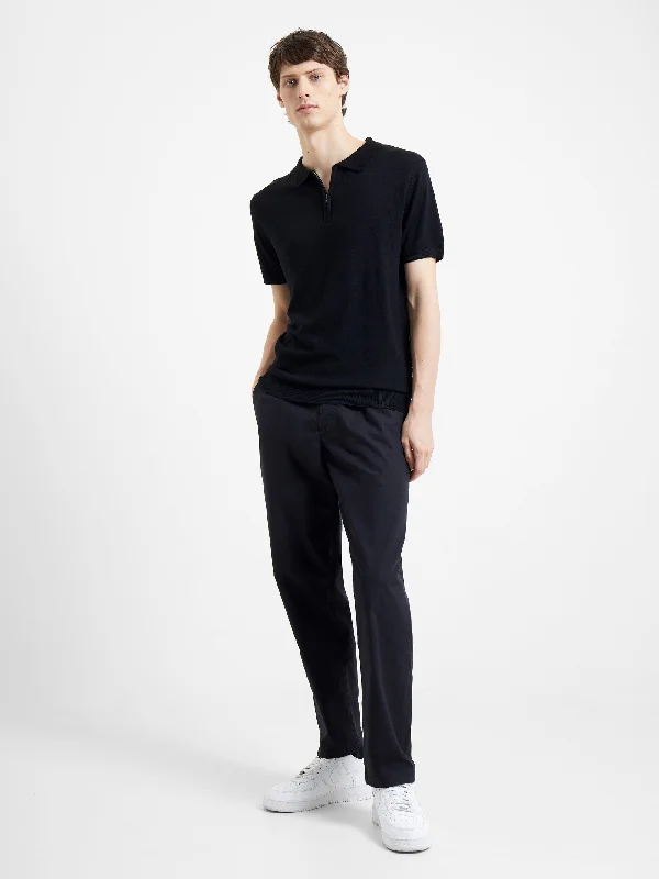 Cool Summer Half Zip Polo Shirt