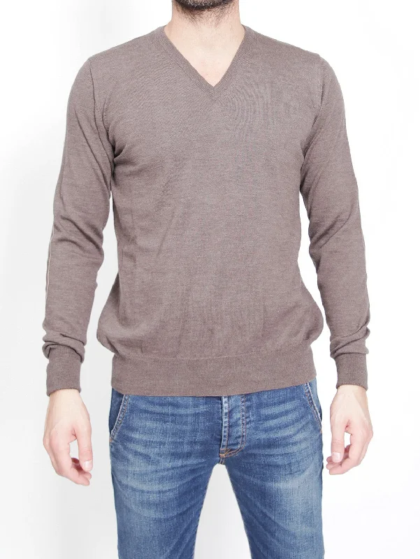 Everyday Style Maglia con Toppe Tortora