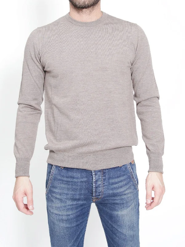 Soft Looks Maglia in Lana Merinos Tortora