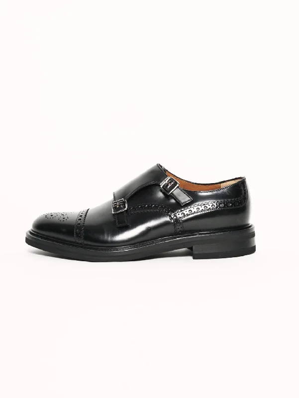 Luxury Fashion Duilio doppia fibbia - 5848 LIVERPOOL Nero