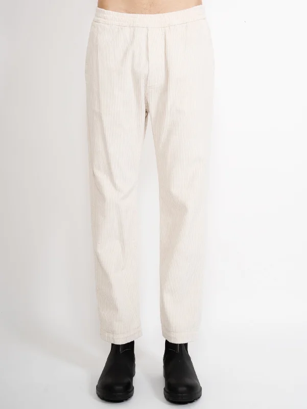 Comfortable Sweaters Pantaloni Jogger in Velluto Tosador Demi Panna