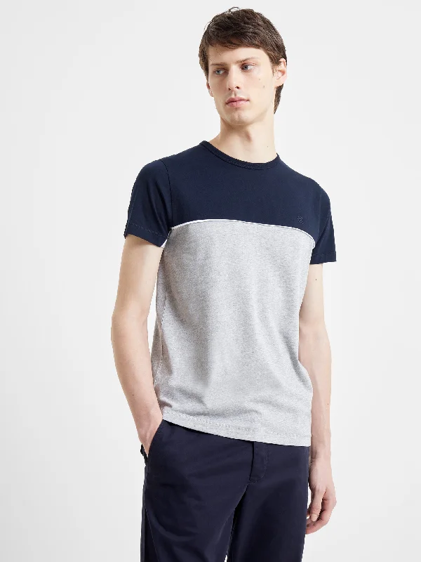Stylish Fit Block Piping T-Shirt