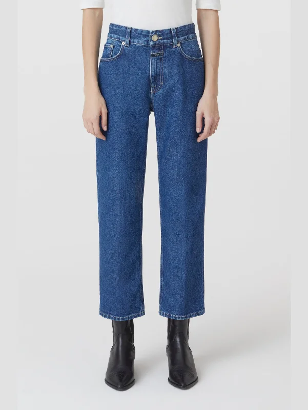 Outdoor Trend Denim Slim Fit in Twill di Cotone Blu