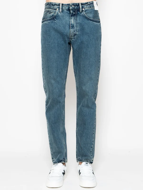 Sporty Wear Jeans in Cotone Organico Blu