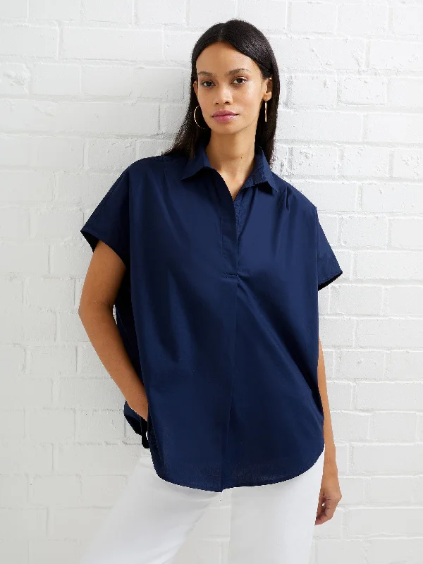 Trendy Comfort Girl Power Charity Popover Shirt