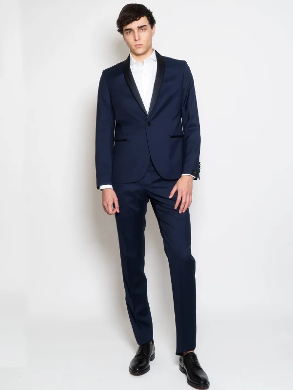 French Retro Completo Smoking Drop Nove Blu