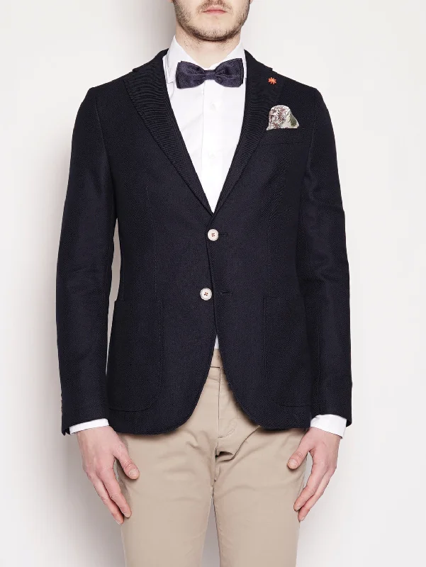 Refreshing Design Giacca in cotone piqué Blu