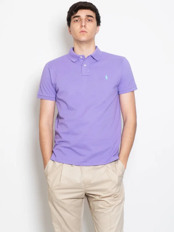 High-end Fabrics Polo in Piquè Slim Fit Viola