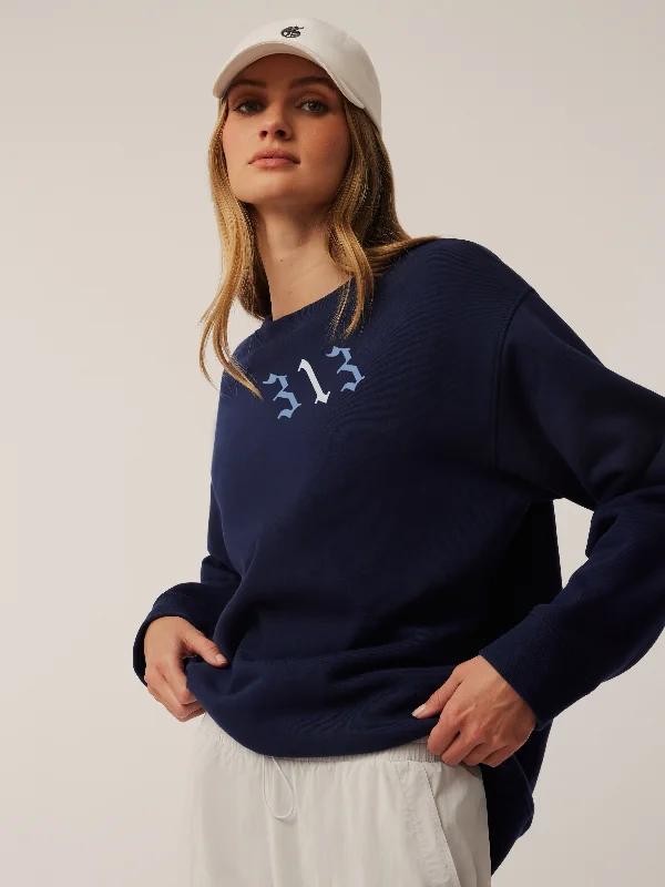 British Style Where The Wolves Are Aspen Crewneck