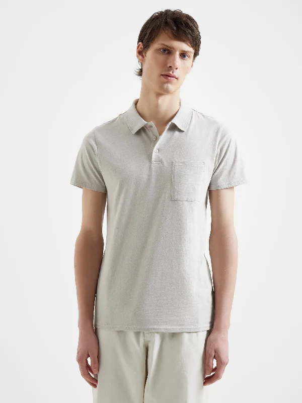 Lounge Chic Slub Pocket Polo Shirt