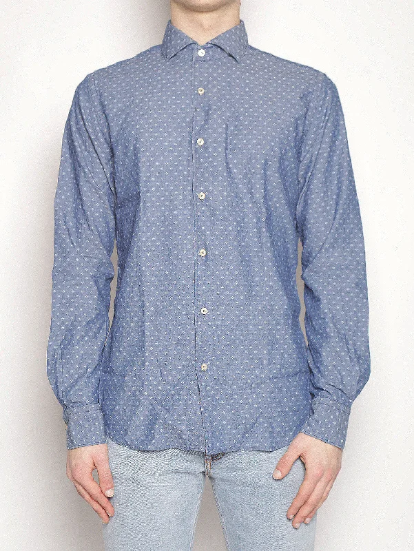 Design Trend Camicia in Cotone Indigo