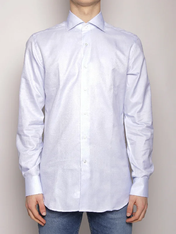 Elegant Outline Camicia Oxford Black Label Celeste