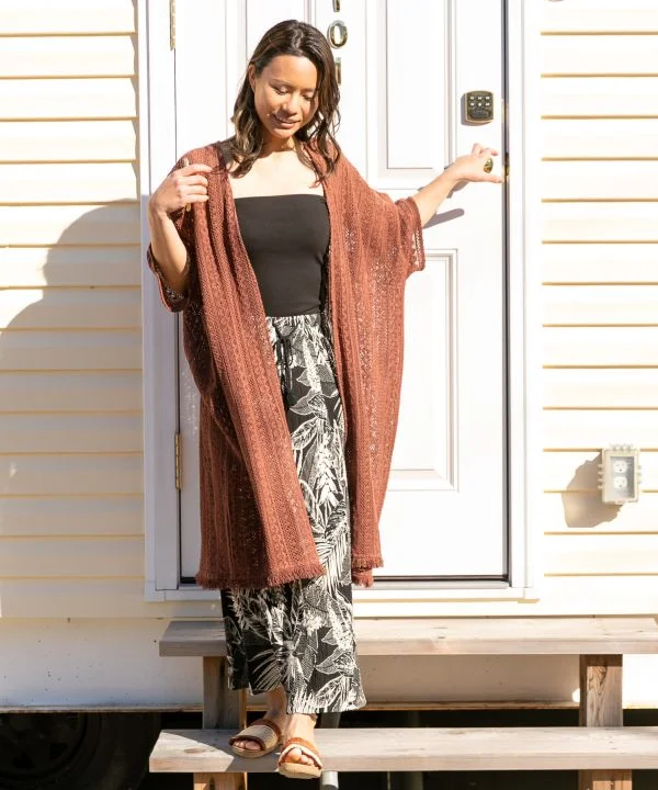 Elegant Tailoring Lace Kimono Cardigan