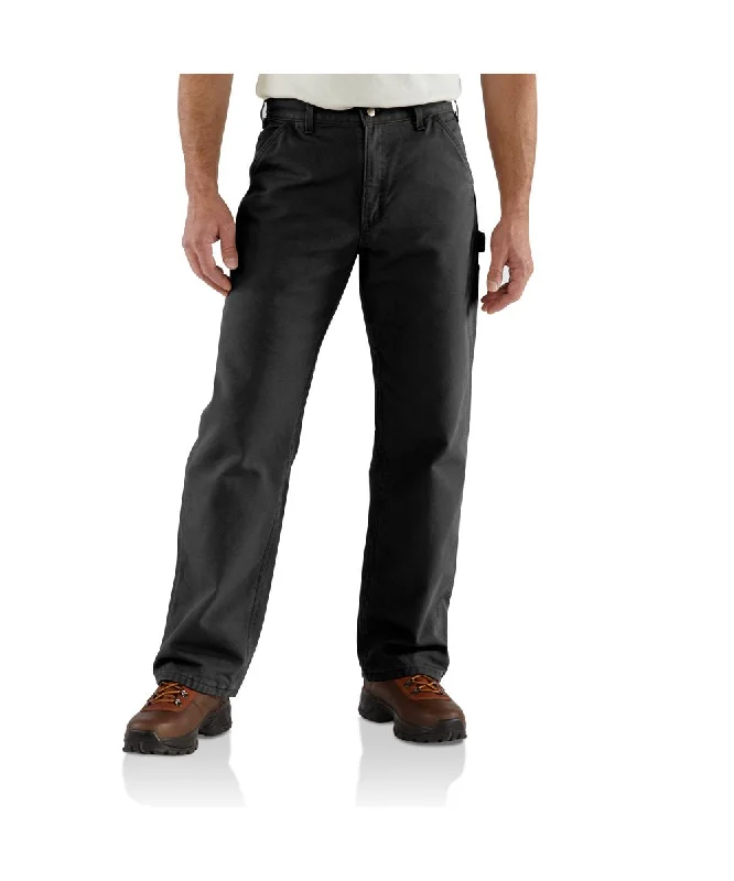 Trends Carhartt B111 Washed Duck Flannel-Lined Work Dungaree - Black