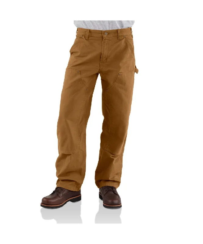 Casual Choice Carhartt B136 Double Front Washed Duck Dungaree - Carhartt Brown