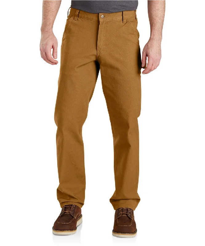 Elegant Outline Carhartt Men’s Rugged Flex Relaxed Fit Duck Dungaree - Carhartt Brown