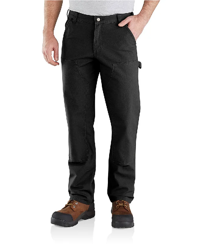 Street Fashion Carhartt Rugged Flex Relaxed Fit Double Front Dungaree - Black