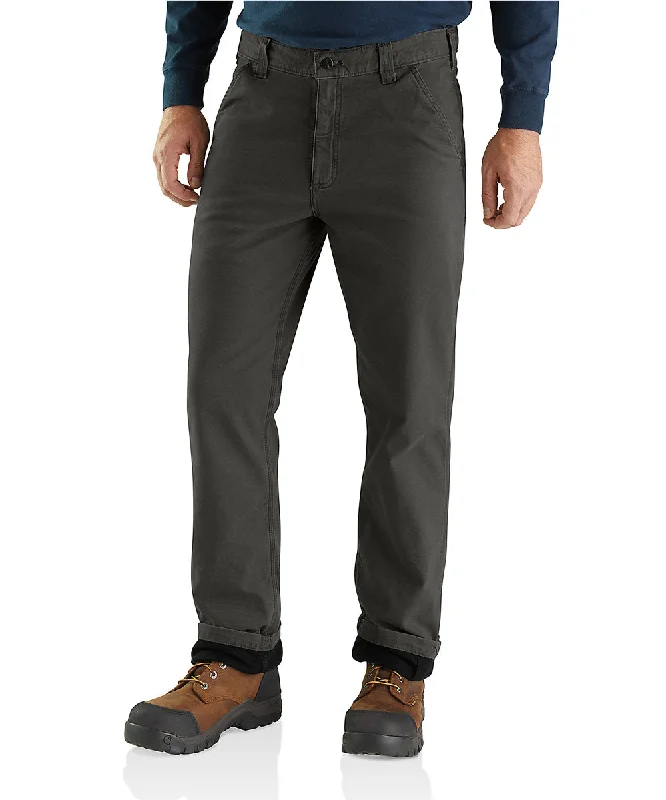 Exquisite Tailoring Carhartt Rugged Flex Rigby Dungaree Knit Lined Pant - Peat